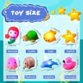 thumbnail image 3 of sixwipe 8 Pack Light Up Bath Toys, Water Activated LED No Hole Pool  Toys Set, Glowing Flashing Cartoon Animals Design for Toddlers 3+, Bath Time & Pool Party Fun, Gifts for Kids Boys Girls, 3 of 7