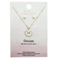 thumbnail image 6 of Believe by Brilliance Women's Set with Mother of Pearl in 14KT Gold Flash Plated Brass, 6 of 6