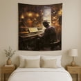 thumbnail image 2 of Soul Music Nostalgia Wall Tapestry for Bedroom by DC | African American Tapestry Wall Hanging & Aesthetic Decor for Dorm, Living Room, Picnic & Home | 30"x40", 2 of 7