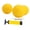 3.5 Inch 3pcs, variant on Spike Replacement Balls Thick Yellow Soft Strong Mini Volleyball with Pump for Competitive Backyard Lawn Beach Toy Activity Play