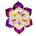 thumbnail image 2 of Broche de Mariée Forme Fleur Réfléchissante Brillante Colorée Fausse Robe de Soirée Poitrine Corsage Multidimensionnelle Boule Brillante Broche de Fête, 2 of 5
