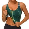 thumbnail image 3 of Picia Jelly Fish Sports Bra for Women,Padded Strappy Sports Bras Medium Support Yoga Bra with Removable Cups,Running Yoga Bra-XX-Large, 3 of 9