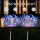 thumbnail image 3 of Dinheiro Luces solares de jardín al aire libre 3 fuegos artificiales paisaje camino luces de estrella con energía solar impermeable con control remoto para fiesta de Navidad (multicolor), 3 of 5