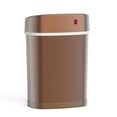 thumbnail image 4 of Nine Stars Automatic Bathroom Trash Can, 4 Gallon Stainless Steel, Motion Sensor Hands-Free Soft-Close Lid Garbage Bin, Gold, 4 of 6