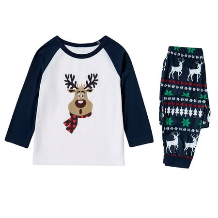 

Labels For Kids Clothing And School Supplies Christmas Children Kids Printed Letter Top+Pants Xmas Family Clothes Pajamas