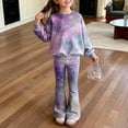 thumbnail image 2 of Ccpelsie Toddler Baby Girls Clothes Long Sleeve Shirt Top Flare Pants Cute Outfit Girl Fall Winter Clothes(Light Pink,6-7 Years), 2 of 8