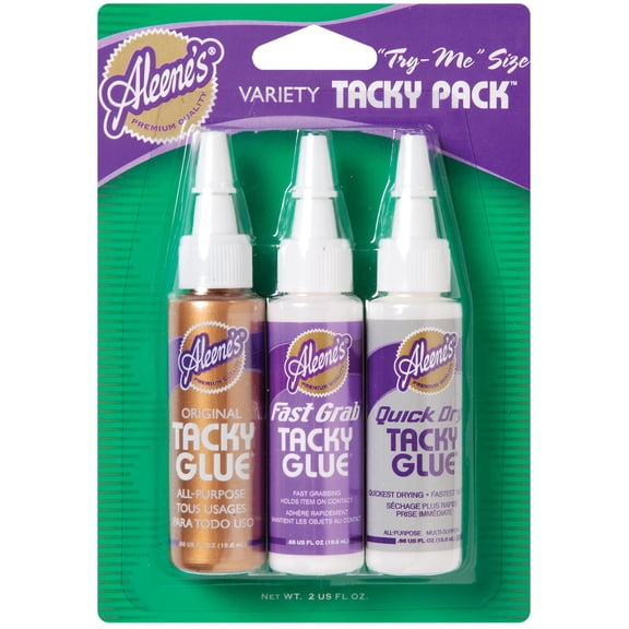 Aleene's Tacky Glue Pack Orig/Fast Grab/Quick 3pc