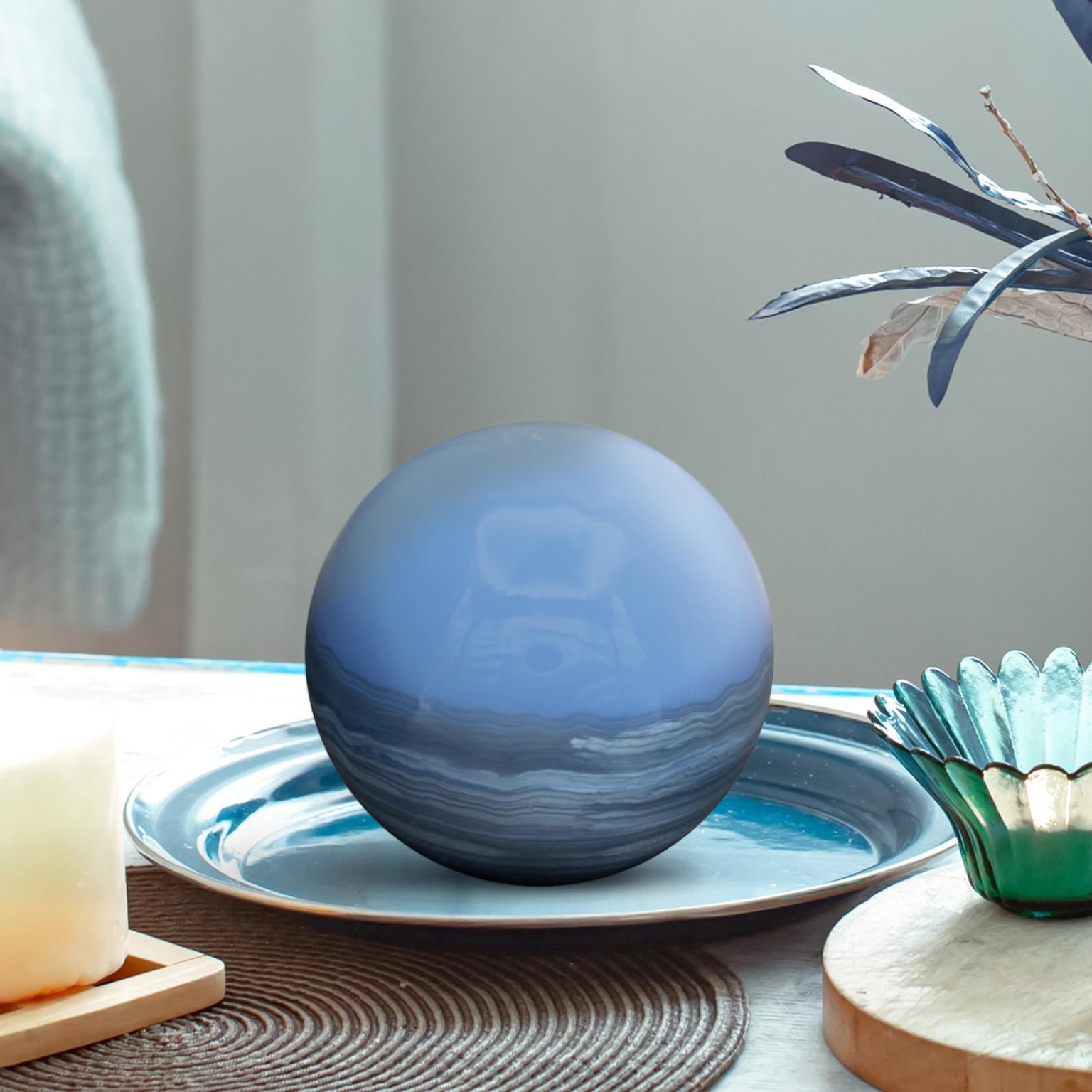 Madagascar Sapphire Decorative Metal Orbs- Medium