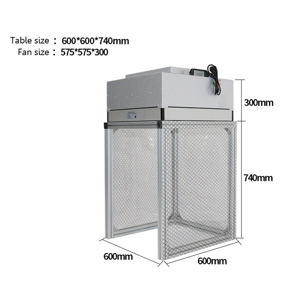 Techtongda 220V Dust Free Room Workshop Laminar Flow Hood Air Flow Clean Bench Workstation for Phone LCD Repair Workshop Laboratory Using
