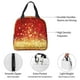 thumbnail image 4 of Easygdp Red Gold Glitter Bolsa Térmica Premium - Tela Oxford Impermeable, Gran Capacidad, Bolsillo Frontal, Unisex para Trabajo, Escuela, Actividades al Aire Libre y Picnics, 4 of 8