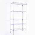 thumbnail image 6 of Tcbosik 5-Tier Wire Shelving Unit, Heavy-Duty Storage Shelves, Adjustable Metal Rack for Kitchen, Garage, Easy Assembly, Silver, 6 of 11