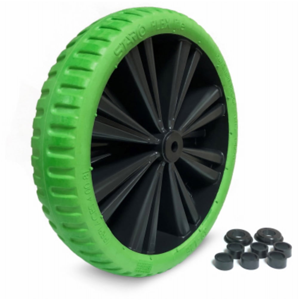 2/4Pcs Durable Solid Rubber Tyre Aluminum Hub Wheelbarrow Cart Wheel UK 