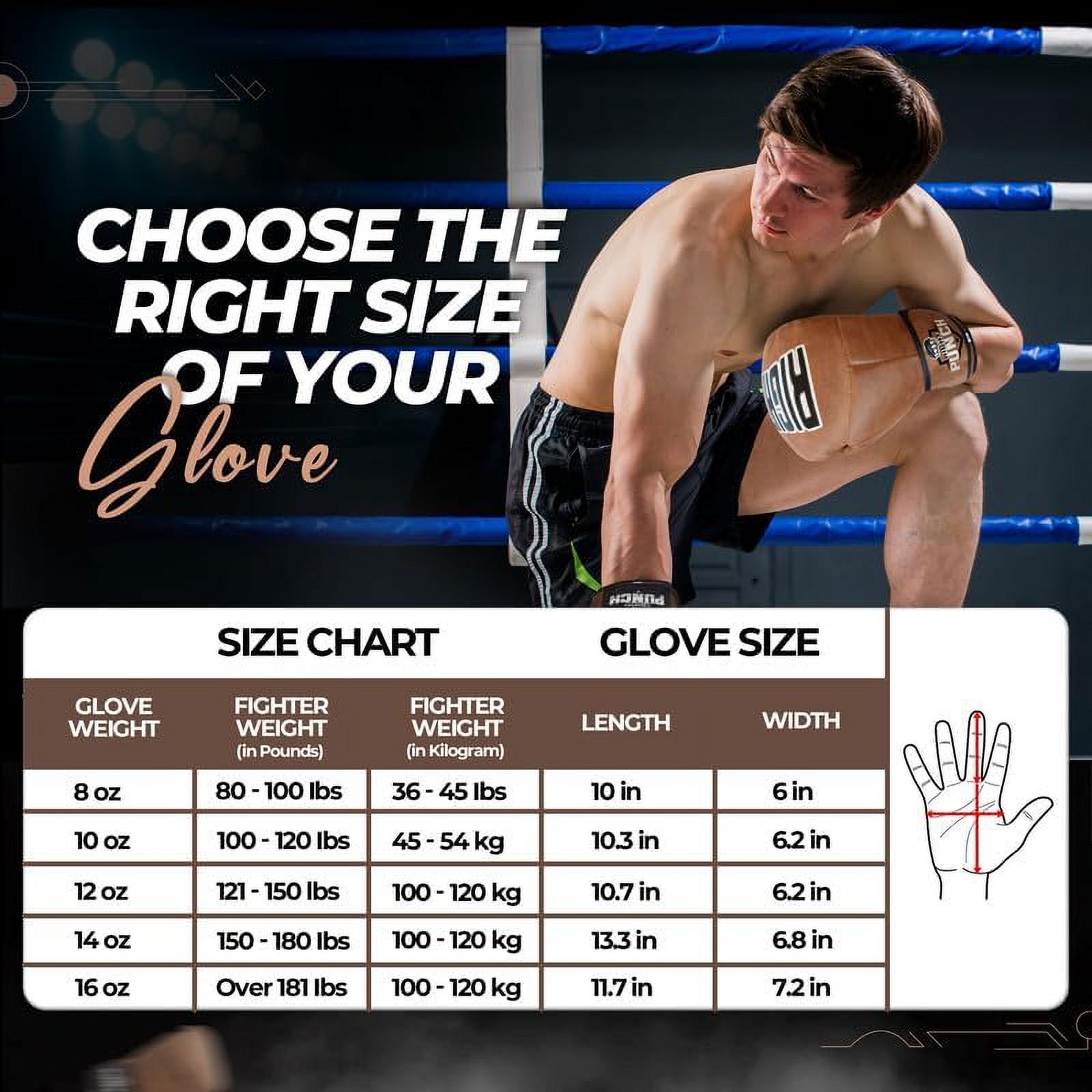 Right Punch Premium Cowhide Leather Boxing Gloves - Professional Training & Sparring Gloves for Men & Women