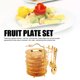 thumbnail image 3 of Juego de Cuchara y Plato de Estilo Europa Con Estante de Almacenamiento para filetes, frutas, aperitivos y pasteles, 3 of 7