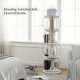 thumbnail image 2 of 4 Tier Display Shelf,Floor Standing Organizer, 360??Rotation Holds Books and Displays for Living Room and Bedroom, 2 of 7