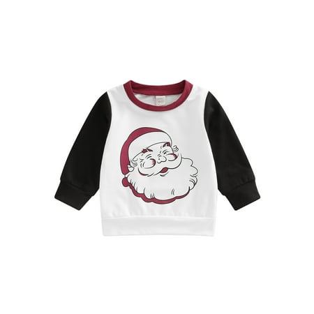 

Newborn Toddler Baby Boy Girl Sweatshirts Tops Kids Long Sleeve Floral Letter Crewneck Shirts Blouse Active Clothes