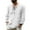 a-White5513, variant on VNKIDY Mens T-Shirt Casual Henley Long Sleeve Top Solid Color Linen Top With Lace Up Neckline For Casual Daily Wear Classic Top