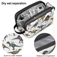 thumbnail image 4 of Toiletries Bag,Cartoon Dinosaurs Names Pattern Mens Womens Toiletry Bag Bathroom Bag,Waterproof Toiletry Travel Bag Dopp Kit Shaving Bag 11x6.3x5.1 Inch, 4 of 5