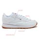 thumbnail image 2 of Zapatillas Reebok Classic Leather para Niños Blancas con Suela Gum Talla 5, 2 of 6