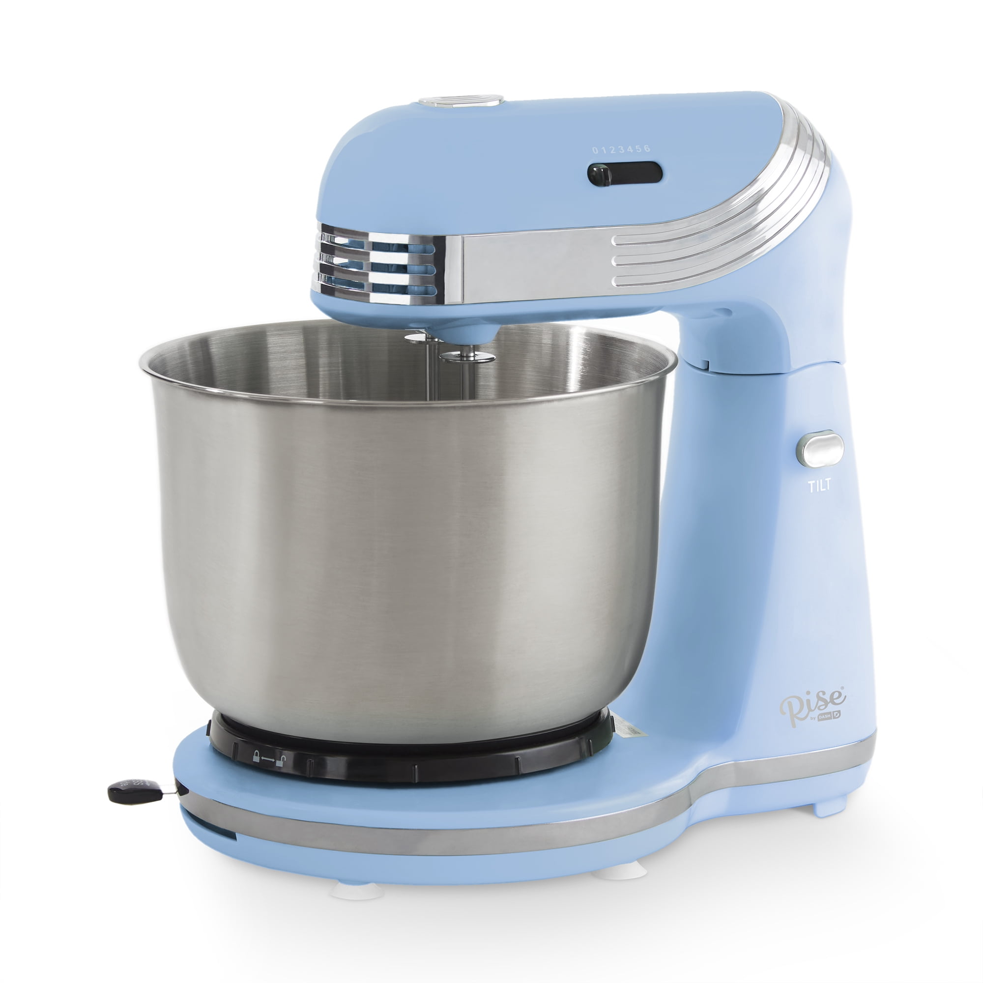 Rise by Dash 6 Speed Stand Mixer, 3 qt - Sky Blue