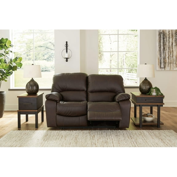 Signature Design by Ashley Leesworth Brown Power Reclining Loveseat
