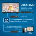 thumbnail image 4 of OREI 4K HDMI™ Extender (Over 1G IP, KVM) - 500ft (Cat6) (EX-500-KVM), 4 of 8