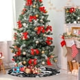 thumbnail image 4 of FMSHPON Skulls10 Xmas Christmas Tree Skirt Stand Mat for Holiday Party Decoration Indoor Outdoor 36 inches, 4 of 6