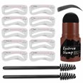 thumbnail image 1 of Kit de sellos para cejas de maquillaje para mujer, Kit resistente al agua para dar forma al sello de cejas rápido, sello de polvo de cejas Natural, maquillaje de cejas de larga duración, 1 of 8