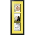 thumbnail image 1 of collage photo frame double mat with 3 - 6x8 openings and  black frame, 1 of 2