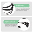 thumbnail image 3 of Men Arab Head Scarf Rope Turban Headband Middle East Desert Head Wrap Headband, 3 of 8