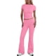 thumbnail image 1 of Traje de pantalón ancho y camisa deportiva elegante de color liso para mujer: conjunto informal y formal con tejido cómodo, tallas reales: tallas S-XXL, 1 of 8