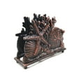 thumbnail image 2 of Handcrafted Model Ships K-1408-RC Rustic Copper Cast Iron Seashell Napkin Holder, 7 in., 2 of 2