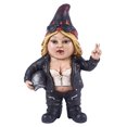 thumbnail image 1 of Woman Biker Gnome with Helmet - Gnomad Statue, 1 of 5