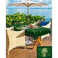 thumbnail image 5 of Fsddascl St. Patrick's Day Outdoor Tablecloth - 60x120 Inch Rectangle Dining Table Cover, Dark Green Lucky S Botanical Waterproof Outdoor Table Cloth with Umbrella Hole & Zipper for Picnic/Patio, 5 of 7