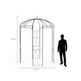 thumbnail image 3 of Gaderth 8.8 Ft Birdcage Shape Garden Arch Arbor, Reinforced Metal Garden Arbor With Rust Resistant Frame For Climbing Roses Vines, Wedding Pergola Pavilion For Patio Backyard Lawn Outdoor Decor, Black, 3 of 5