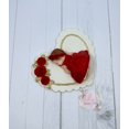 thumbnail image 2 of Gum Paste Heart and Red Roses Baby Girl Cake Topper, 2 of 4