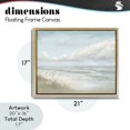 thumbnail image 4 of Stupell Industries Traditional Stormy Surf Beach View Gold Floating Frame Canvas Art, 21 x 17, by Georgia Janisse, 4 of 8