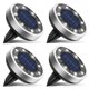 thumbnail image 1 of Luz Solar de Disco para Suelo BTFarm 4 Paquetes 8 LED IP65 Impermeable, 1 of 7