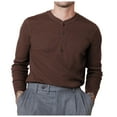 thumbnail image 4 of VJATTWR Mens Ringspun Three Button Long Sleeve Shirt, Sizes Xl, 4 of 7