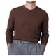 thumbnail image 4 of Camiseta de manga larga con botones y color liso para hombre, para otoño, mezcla de poliéster, cómoda e informal, varias tallas disponibles., 4 of 7