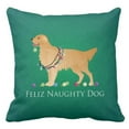 thumbnail image 1 of RYLABLUE Taie d'Oreiller Design Golden Retriever Noël 16x16 Pouces, 1 of 1