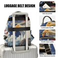 thumbnail image 4 of JIALIOU Mini Backpack Purse for Women Quilted Casual Daypack Small Travel Shoulder Bag, American Flag and Eagle, 4 of 7