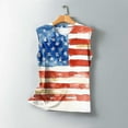 thumbnail image 5 of Womens Independence Day Tank Tops Plus Size American Flag Sleeveless Shirts Casual Crewneck Tunic Top Fashion USA Flag Star Stripes Graphic Camis Shirt Memorial Day Patriotic Outfits Summer Tops, 5 of 5