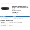 thumbnail image 2 of Intercooler - Compatible with 2013 - 2018 Ram 3500 6.7L 6-Cylinder Turbo Diesel 2014 2015 2016 2017, 2 of 2