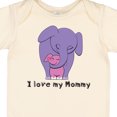 thumbnail image 4 of Inktastic I Love My Mommy Elephant Purple Pink Girls Baby Bodysuit, 4 of 5