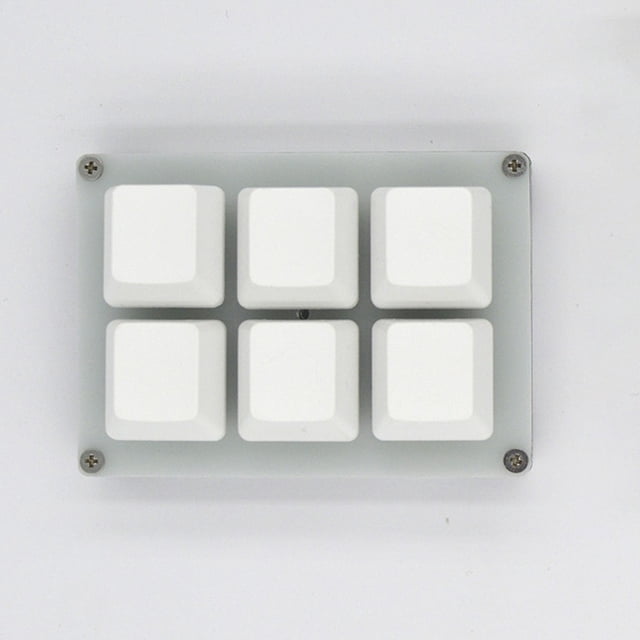 6 Keys LED HID Standard DIY Customize USB Programmable Mechanical Keyboard Macro Keypad Multiple Function Modes Supported