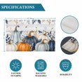 thumbnail image 6 of Navy Blue Pumpkins Fall Placemats Set of 2, Botanical Thanksgiving Grey Wooden Washable Wipeable Table Mats for Dining Tables, Indoor Outdoor Kitchen Place Mats for Holiday Party Table Decor, 6 of 9