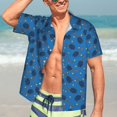 thumbnail image 7 of Sikiie Tennis Rackets 1 Print Men's Hawaiian Shirt, Summer Beach Button Pocket Short Sleeve T-Shirt,3X-Large, 7 of 7