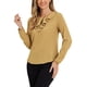 thumbnail image 4 of BLUSA DE MANGA LARGA CON VOLANTES PARA MUJER INSPIRADA EN EL DÍA DE SAN VALENTÍN XL Caqui-Lunares, 4 of 6