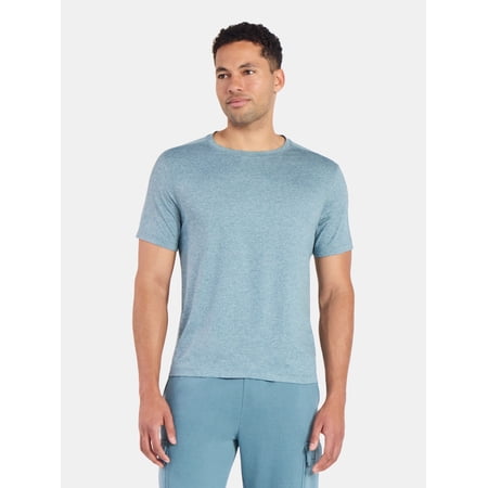 Athletic Works Men's and Big & Tall Men's Soft ButterCore Tee with Short Sleeves, Sizes S-5XL